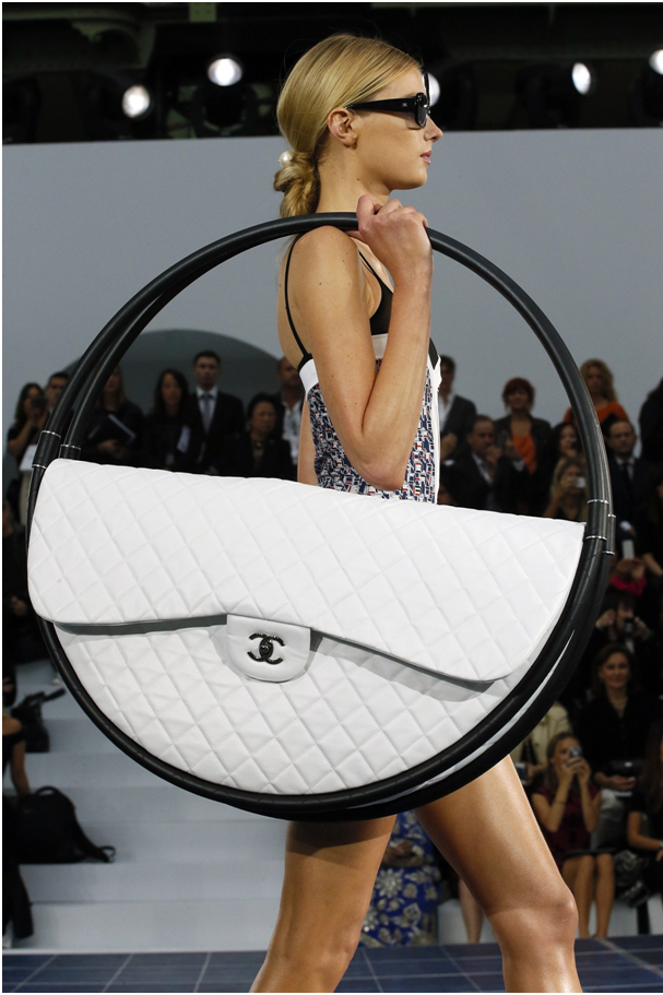 Chanel's Pair of Hoops Attached to an Oversize Purse Is Perfect for a Day  of Fun in the Sun!