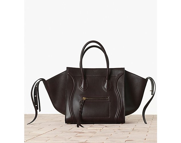 celine tote handbag in leather  