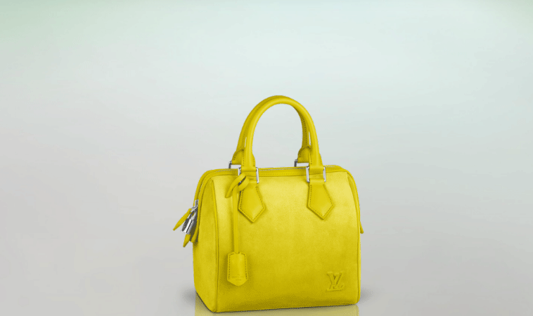 Louis Vuitton Illusion Fleur Speedy Cube PM - Yellow Handle Bags