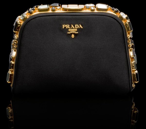 prada replica watches - Prada Satin Clutch With Jewel-like Stones | Bragmybag