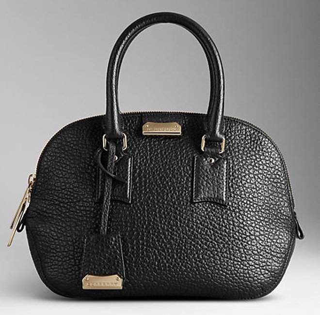 Orchard leather bowling bag Burberry Black in Leather - 21059491