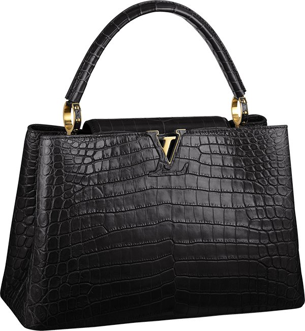 Louis Vuitton $35,000 Capucines BB exotic crocodile skin handbag for sale  in the Vuitton store in Bloomingdales, New York City Stock Photo - Alamy