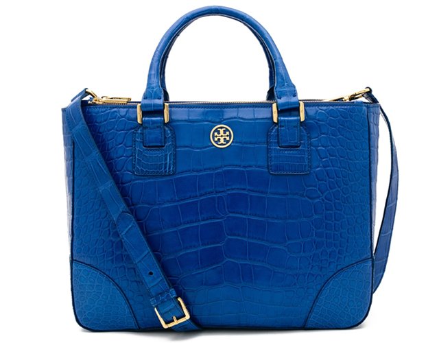Tory Burch Electric Eel Robinson Double-Zip Leather Tote, Best Price and  Reviews