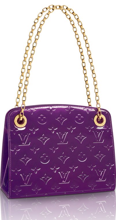 Louis Vuitton Purple Monogram Vernis Montebello MM Leather Patent