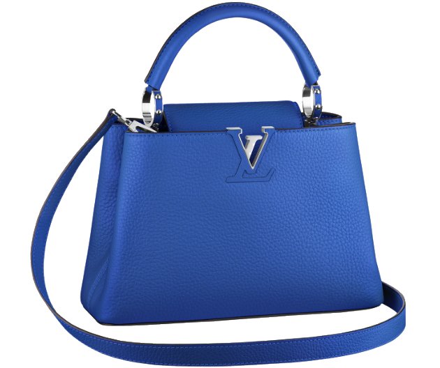 Louis Vuitton Capucine BB, Blue, One Size