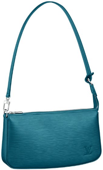Louis Vuitton Pochette Accessoires NM in Epi Cyan with Shiny Silver  Hardware - SOLD