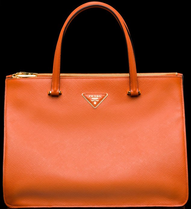 Prada Saffiano Bag- Orange