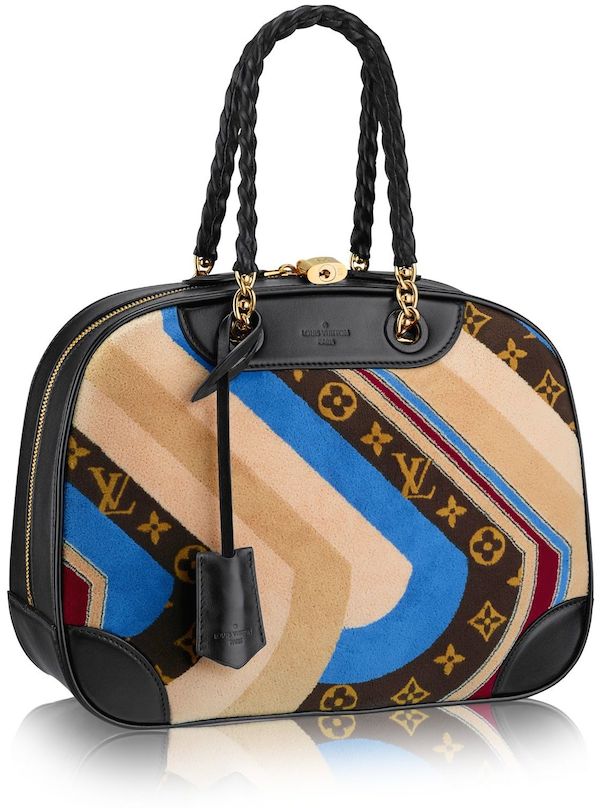 Vanity cloth bowling bag Louis Vuitton Brown in Cloth - 13764795