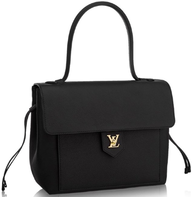 Louis Vuitton Beige/Black Leather Lockme Tote Bag - ShopStyle