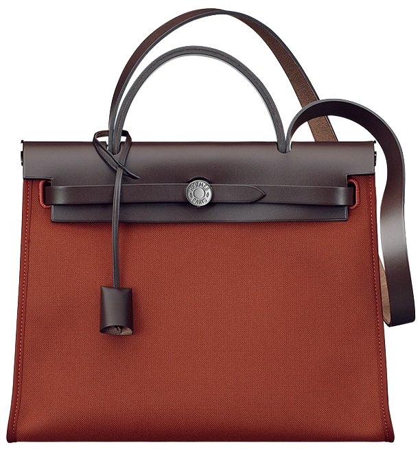 Hermes Herbag Zip Bag in Chocolate Brown | Bragmybag