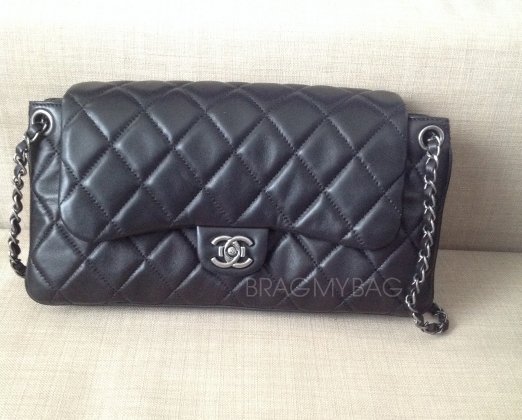 Chanel Washed Caviar Leather Mademoiselle Accordion Flap Bag (SHF