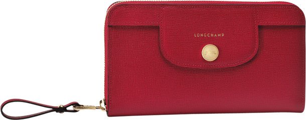 longchamp red wallet