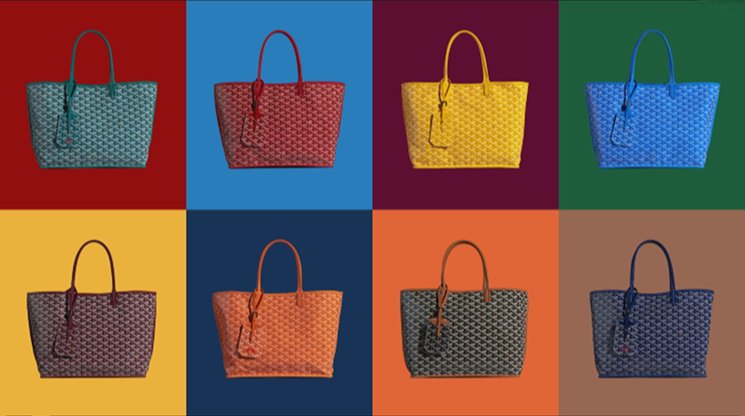 goyard shopping bag colors