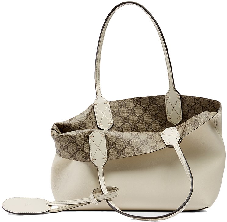 GUCCI Reversible GG Canvas Tote Bag Beige 368571
