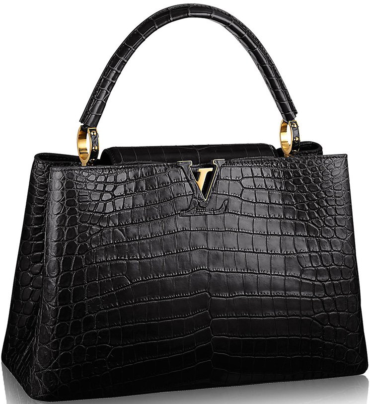 kitlife Louis Vuitton Capucines Mini Ostrich Leather Black - 21*14