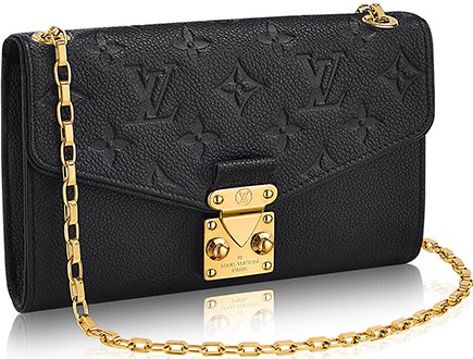lv black purse gold chain