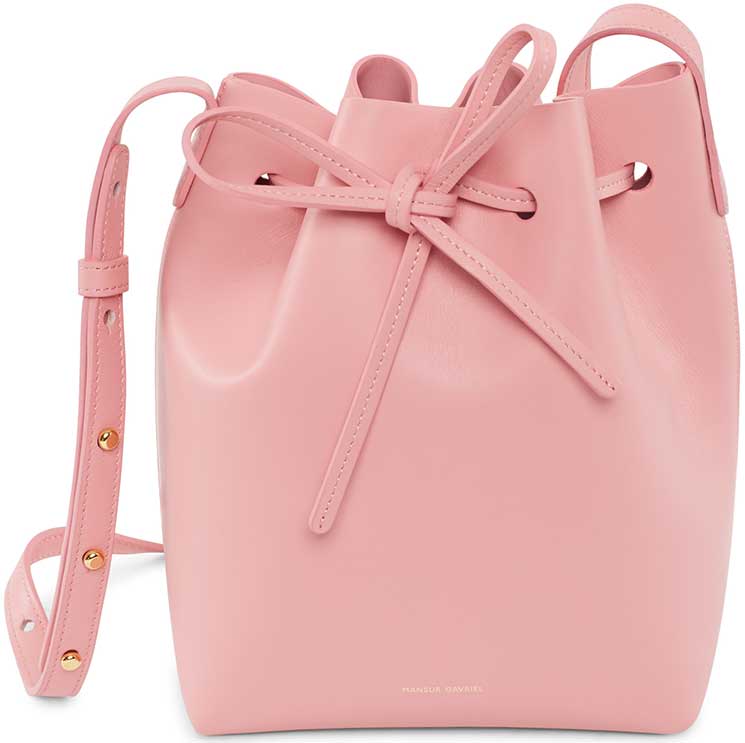 pink mini mansur gavriel bucket bag – Bay Area Fashionista
