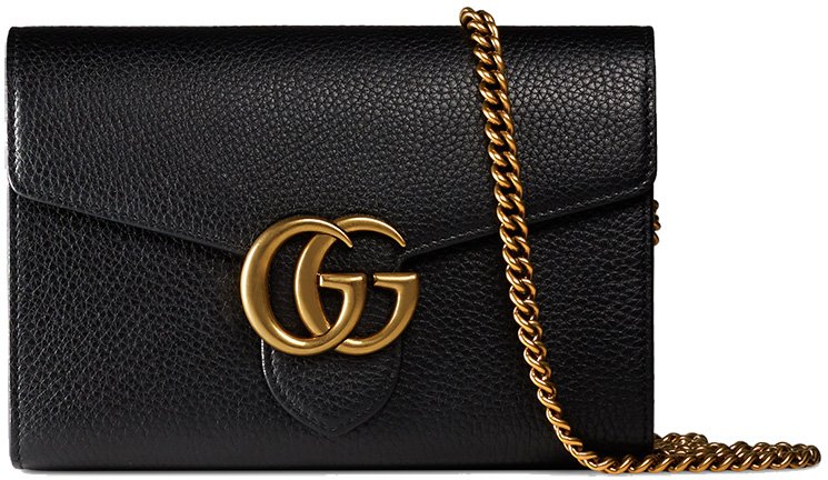 gucci marmont wallet on chain review