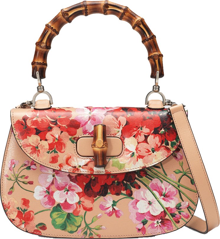 Gucci Bamboo Classic Blooms Top Handle 