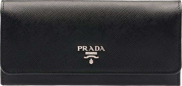 Prada Multicolored Leather Flap Wallet 