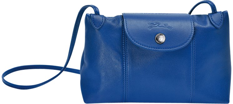 Le Pliage Cuir #LongchampFW16 #LePliageCuir #LePliageByLongchamp #bag #blue  #Longchamp