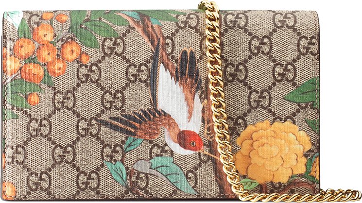 Gucci GG Supreme Tian Print Mini Chain Pochette - ShopStyle Shoulder Bags