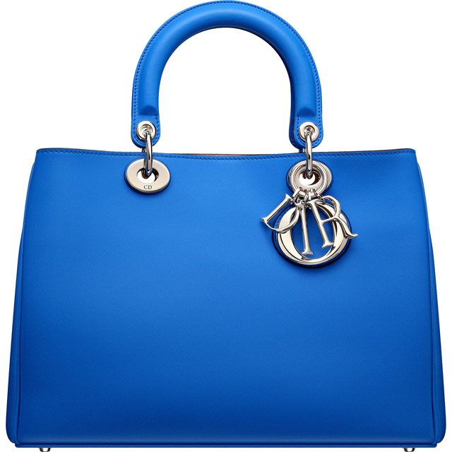 Голубая сумка диор