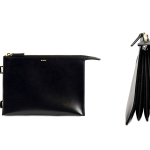 jil sander nizan brushed leather clutch thumb 1