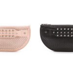 Alexander McQueen Perforated Collar stud mini clutch thumb 1