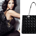 Dior Soft shopping bag in black patent thumb 1