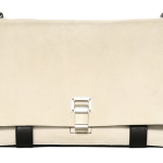 Proenza Schouler PS Courier Two Tone Suede Shoulder Bag thumb 1