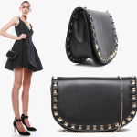 Valentino Around Studs Mini Shoulder Bag in Nero thumb 1