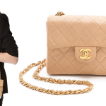 chanel mini classic flap bag in beige thumb 1