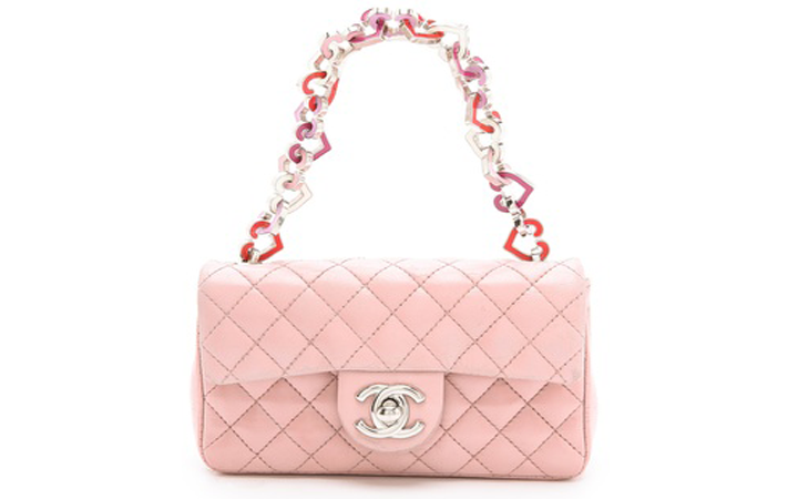 Chanel Pink Quilted Lambskin Heart Chain Valentine Flap Silver Hardware  2004 Available For Immediate Sale At Sothebys