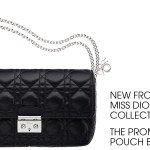 Miss Dior Promenade Pouch Bag black leather thumb 1