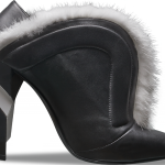 fendi mink fur black nappa bootie thumb 1