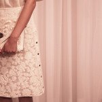 Mulberry White Floral Clutch Bag thumb