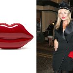 kate mos with red clutch lipstick thumb 2