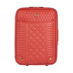 River Island Red floral quilted studded suitcase thumb