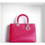 Diorissimo bag fuchsia cosmopolitan bullcalf leather