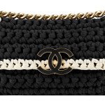 chanel fancy crochet bag