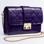 Dior new look promenade pouch in Purple Patent Lambskin thumb