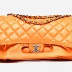 Chanel Orange Timeless Classic Flap Tote thumb