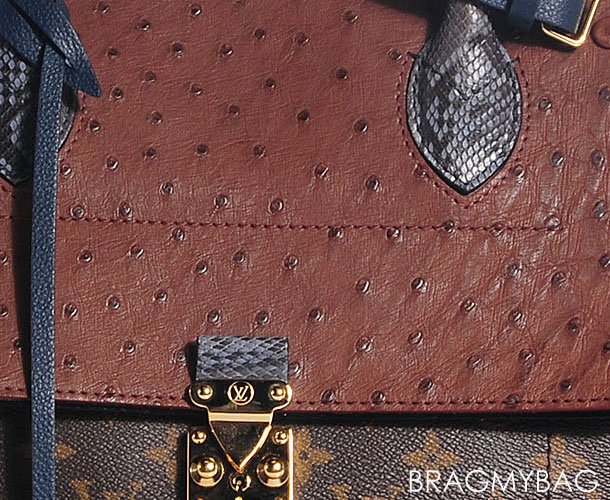 Louis Vuitton Black/Brown Leather, Mesh and Monogram Canvas Run