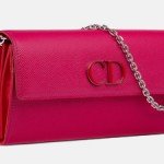 Dior Mania Rendez vous Wallet in Glossy Fuchsia thumb