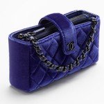 Chanel Small Clutch in Velvet with Long Chain thumb