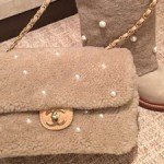 Chanel shearling pearl flap bag thumb