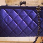 Chanel Shoulder Clutch in Velvet thumb