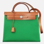 Hermes Herbag Zip Bag Green thumb