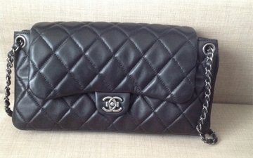 Chanel Black Quilted Leather Mix Reissue Accordion Flap at Jill's